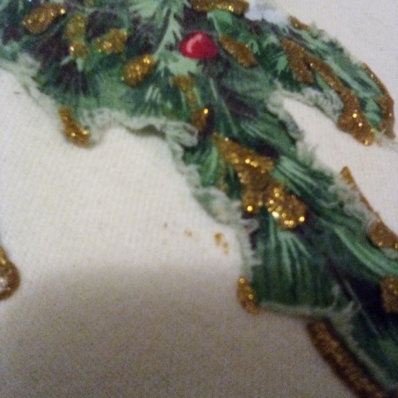 Vintage Jerzees Cardinal and Bow Embroidered White Long Sleeve Sweater Size XL - Picture 5 of 16